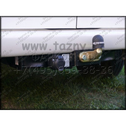 V-122 STEINHOF Фаркоп на Volkswagen Transporter, Caravelle, Multivan T4 2WD/4WD 1996-2003 без подрезки бампера. Тип шара: F. Нагрузки: 2500/100 кг, масса фаркопа 18 кг (без электрики в 